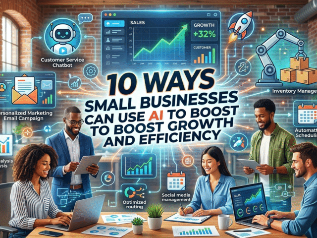 10 Ways Small Businesses Can Use AI to Boost Growth and Efficiency